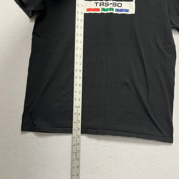 Radio Shack Vintage Y2k 90's Inspired Retro Black T-Shirt Men's Large - Picture 6 of 8